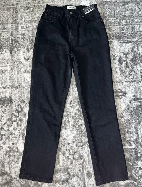 NEW Abercrombie & Fitch The 90s Straight Ultra High Rise Curve Love - Image 3