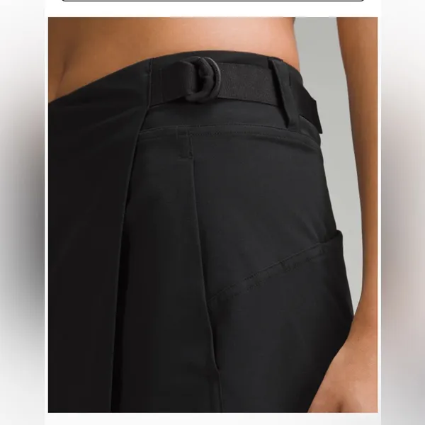 Lululemon NWT Wrap-Front Mid-Rise Golf Skirt / BLACK - Image 6