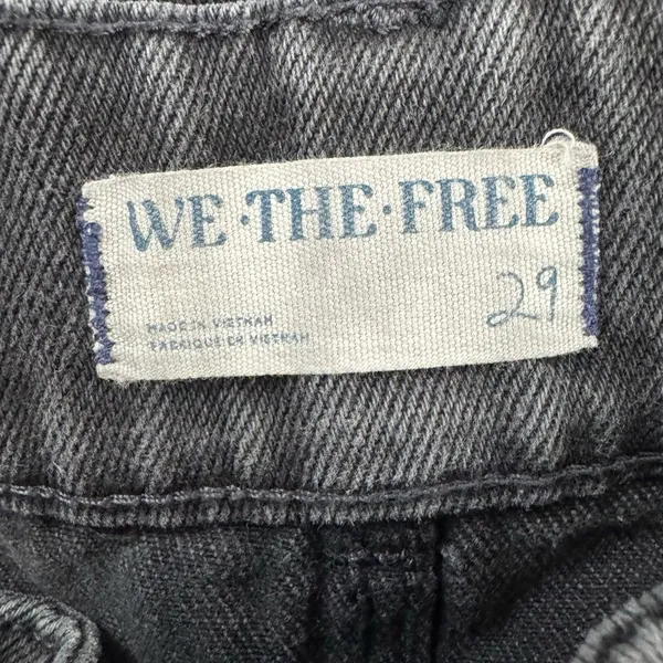 We The Free x Free People Madison Denim Midi Skirt In Black 29 - Image 6