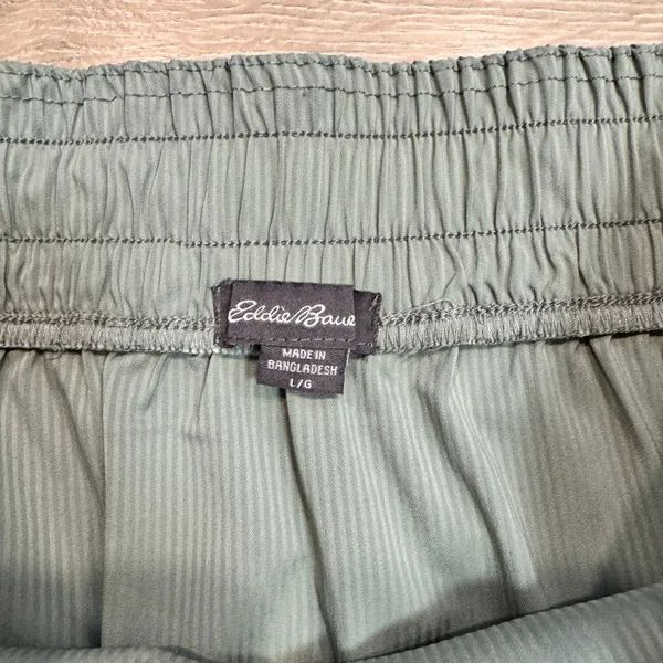 NWT Eddie Bauer Twin River Skirt Pinstripe Stretch Pockets Size L Large‎ Green - Image 4