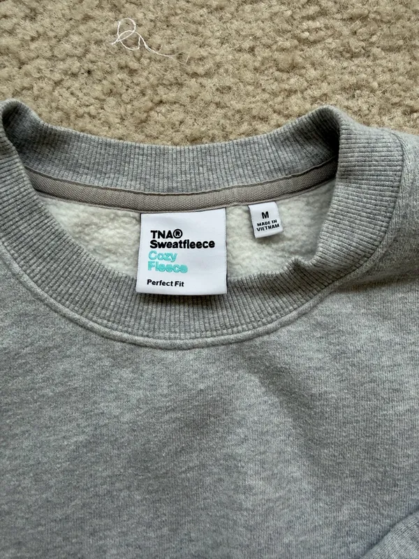 TNA Aritzia Cozy Fleece Cropped Perfect Sweatshirt - Image 2