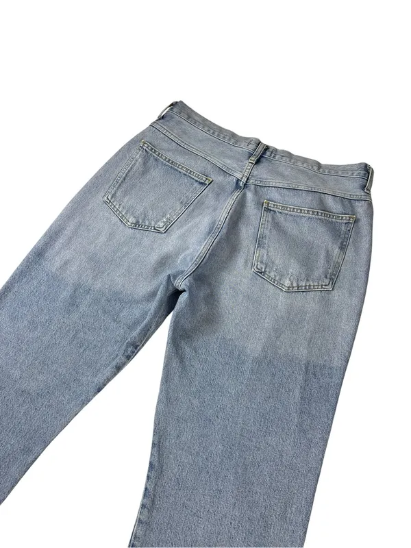 Agolde Pinch High Rise Straight Denim Blue Jeans Size 32 - Image 14