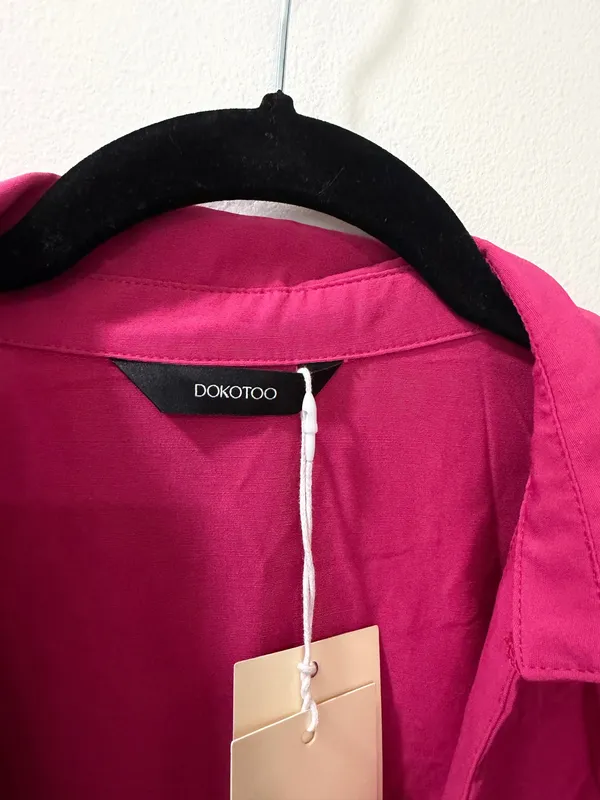 Nwt Pink Short Sleeve Button Front Romper Size XL - Image 5
