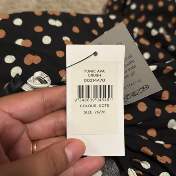 Evan’s polka dots blouse‎ Black Size 26 - Image 5