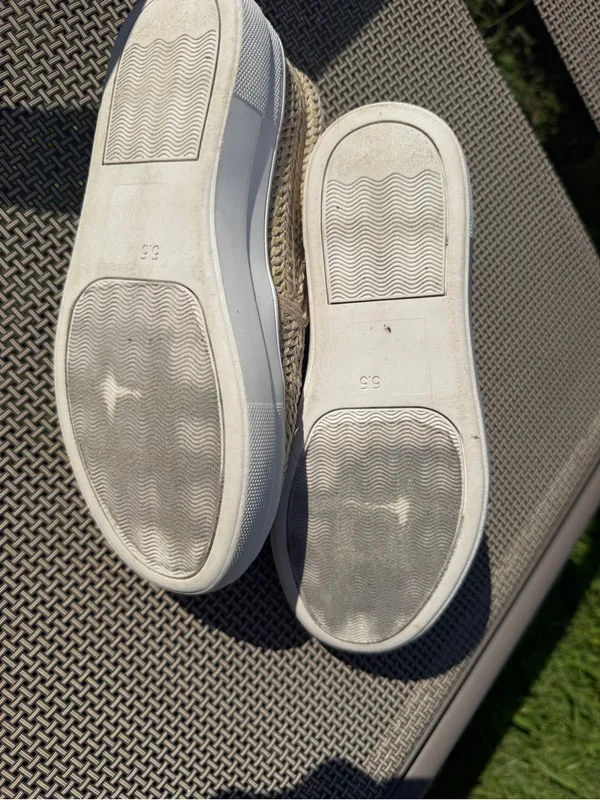 Soda Woven Slip-On Sneakers in Natural Tan - Image 5