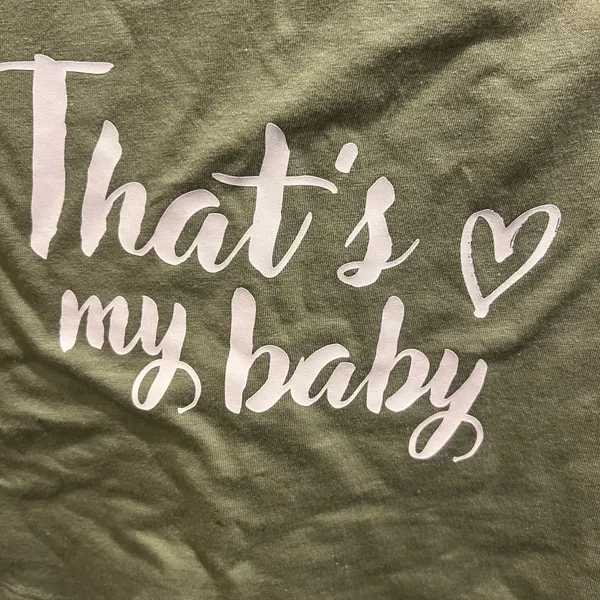 Time and Tru Women’s Maternity Graphic Tee with Short Sleeves - Image 2