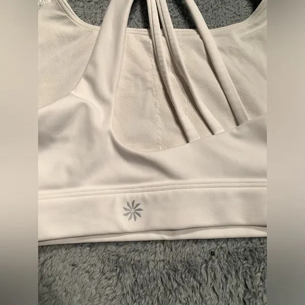 Athleta White Sports Bra - Image 5