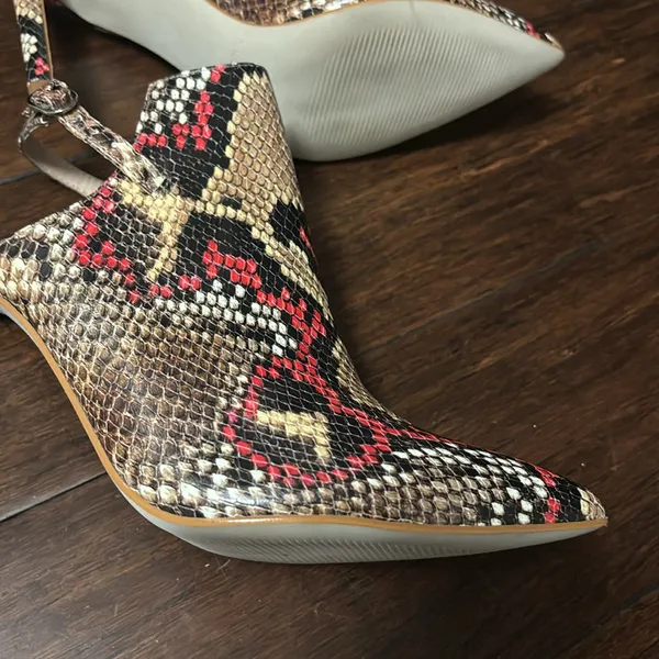 Steve Madden Daily Snake Animal Print Sling-Back Pumps Heels 8M new #1 - Image 7
