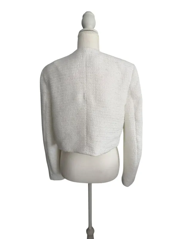 REFORMATION White Buttoned Blazer Jacket Size Small - Image 5