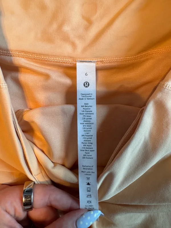 lululemon Light Peach Athletic Shorts - Image 2