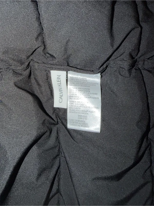 Nice Calvin Klein Sherpa Hood Black Puffer Jacket - Image 5