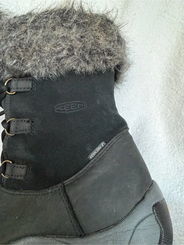 KEEN Helena Women's Waterproof Insulated Leather Boots Faux Fur Lace Up Size 7 - Image 9