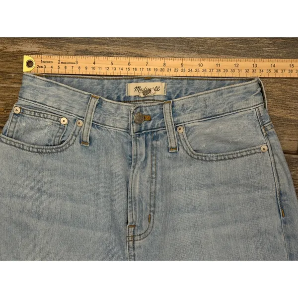 Madewell The Curvy Perfect‎ Vintage Jean Light Wash High Rise Mom Cotton Size 26 - Image 7