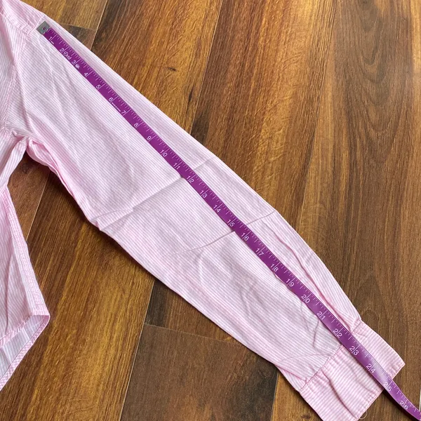 PINK Victorias Secret 2004 Striped Button Down Oversized Sleep Shirt Nightgown - Image 9