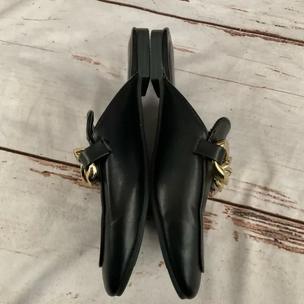 Nicole‎ Miller Faux Leather Applie Mules - Image 2