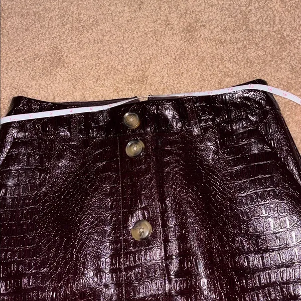 Rachel Comey x Target Croc Embossed Faux Leather Midi Skirt 0 - Image 6