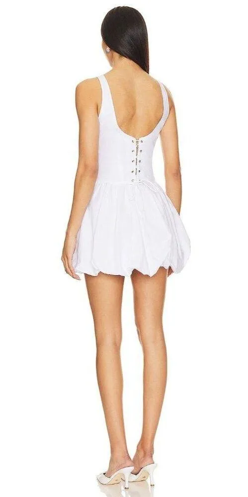 NIA Tamara Dress in White Small New Womens Mini Corset Party - Image 2