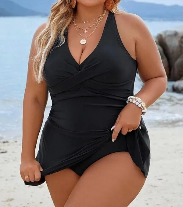 Blooming Jelly Swim Dress Size XXL Black New With Tag - Image 4