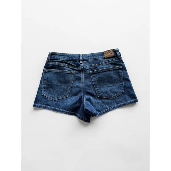 American Eagle Outfitters Womens Dark Wash Stretch Denim Shorts Size 6 - Image 2