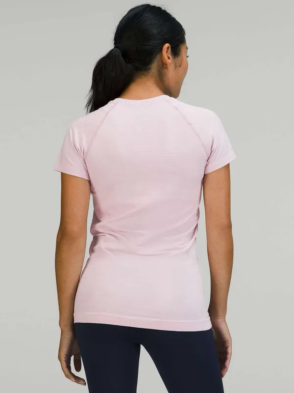 Lululemon Swiftly Tech Short Sleeve Shirt Hip Length 2.0 Pink Peony Size 8 - Image 2
