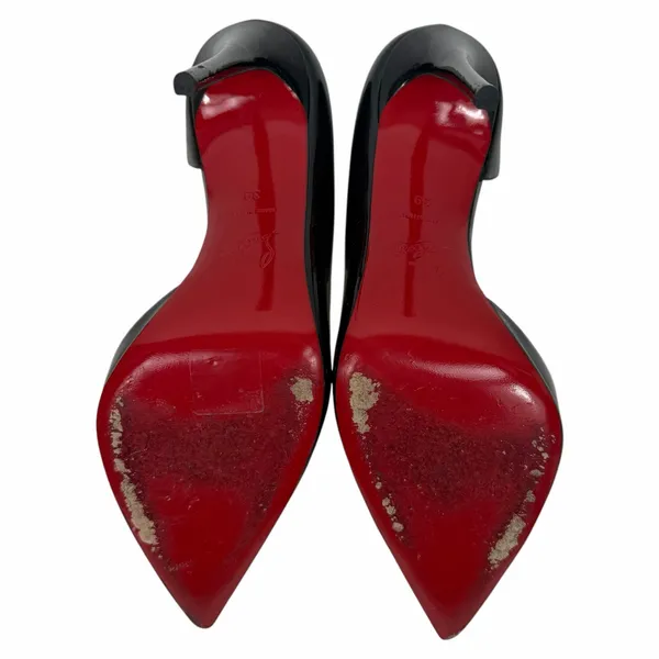 Christian Louboutin Iriza 100 Patent Leather d'Orsay Pump Black Size 39 - Image 12