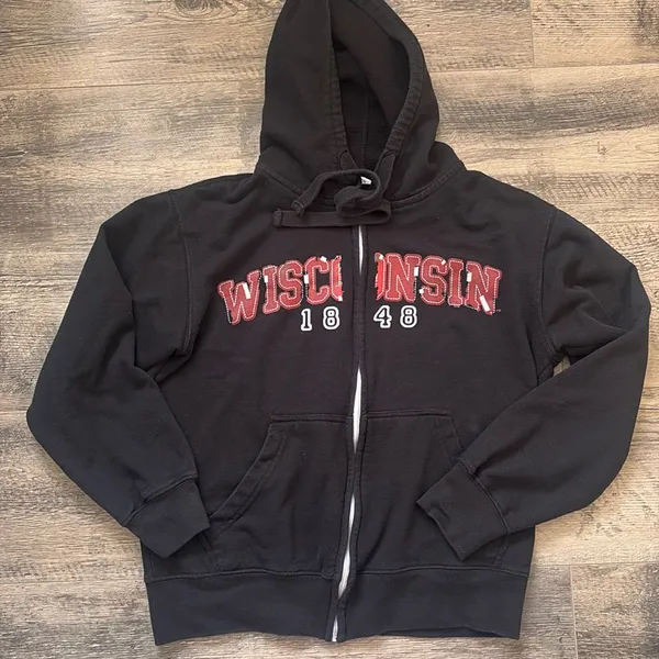🔴 UW Badgers - Wisconsin Zip Up Hoodie - Image 2