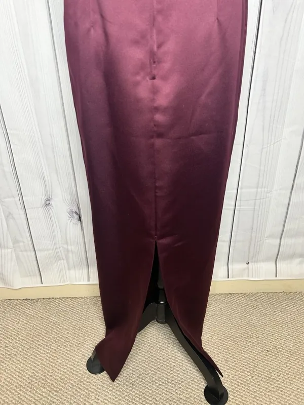 Karen Miller Purple Dress Suit Set Sz 8 Sheer Embroidered Jacket Sheath Dress - Image 16