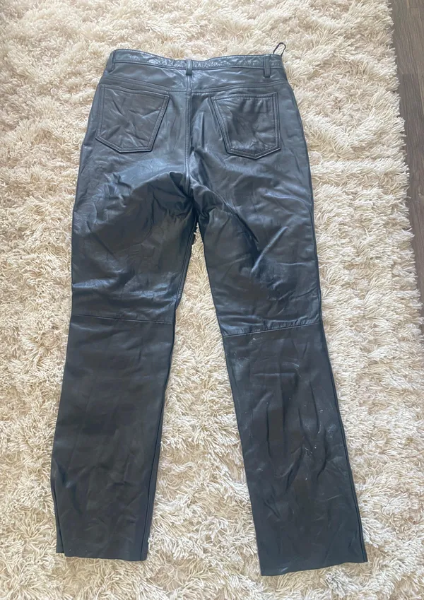 Banana Republic Black Leather Pants - Image 6