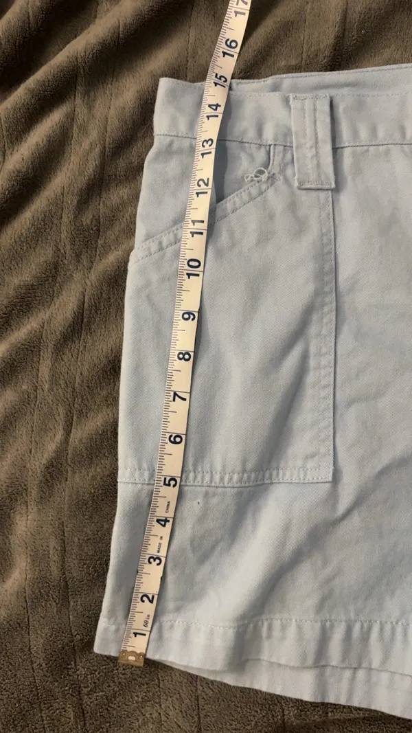 Vintage ZENA Jean Shorts blue 12 - Image 4