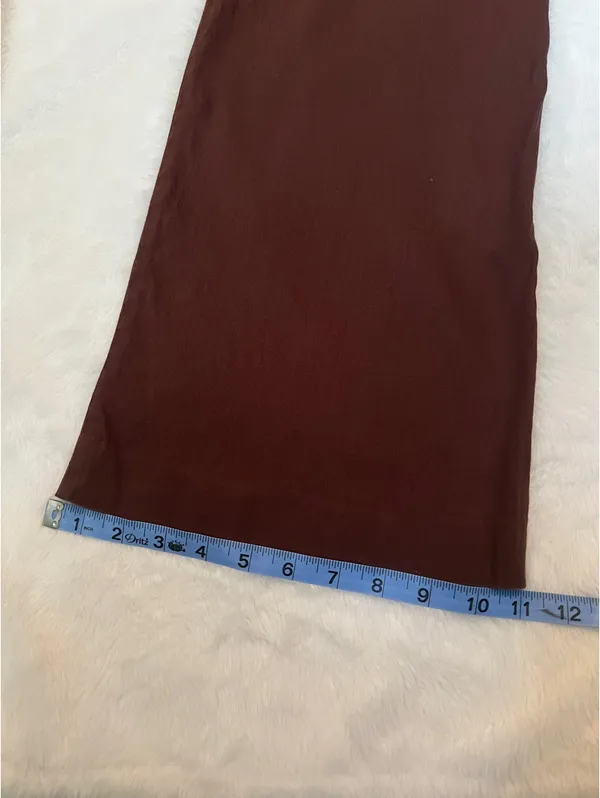 Bebe Brown Linen Pants size 8 - Image 5