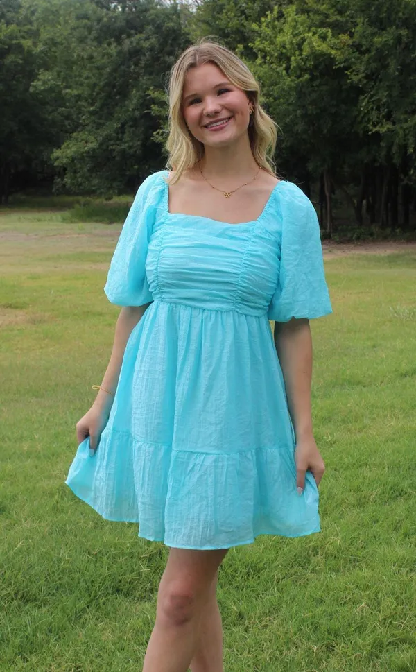 Light Blue Boutique Dress - Image 2