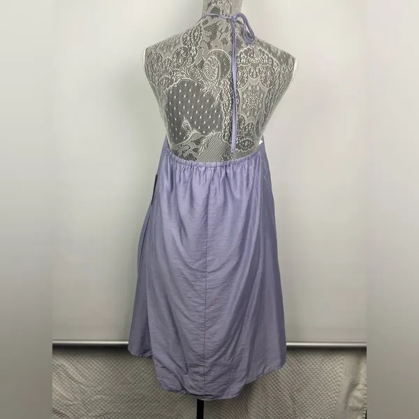 Eloquii Plus Size‎ Heirloom Lilac Y2K Halter Mini Tunic Dress - Image 10