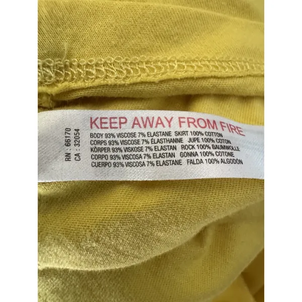 Daily Practice Anthropologie Ribbed Athletic Maxi Dress Size Medium Yellow - Image 9