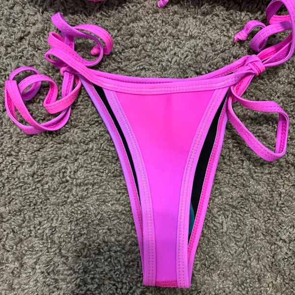 Hoaka Pink & Purple Ombre Bikini Set - Image 6
