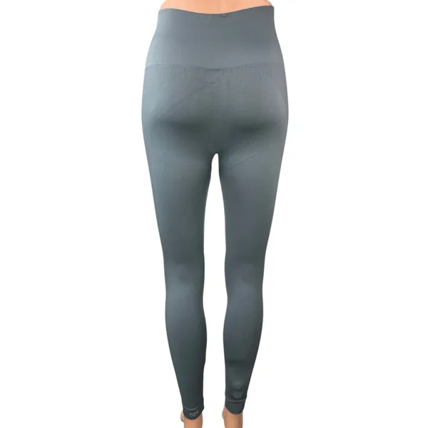 Set Active Women's Gray Blue Mid Rise Athletic Workout Yoga Leggings Pants XS - Image 3