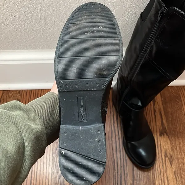 Croft and Barrow Ortholite tall black boots. Size 7.5 - Image 3