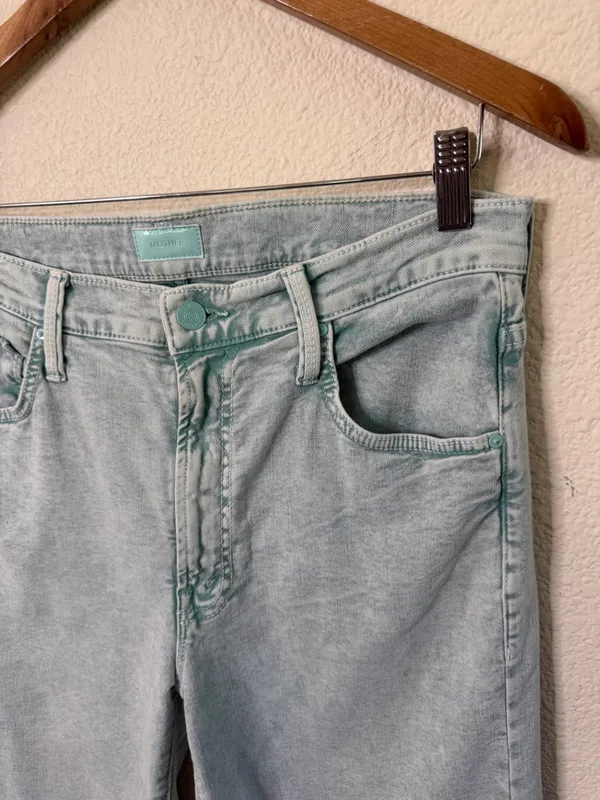 MOTHER The Dodger Ankle High Rise Straight Leg Jeans Just‎ a Dab Womens Size 28 - Image 6