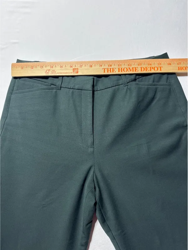 White House | Black Market Dark Green Dress Pants - Size 10, Made in Jordan, Tailg - Image 5