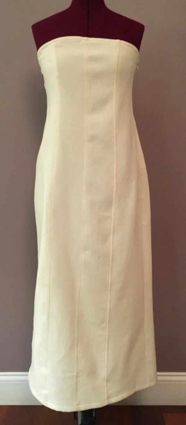 ZARA White Linen Midi Dress - Image 2