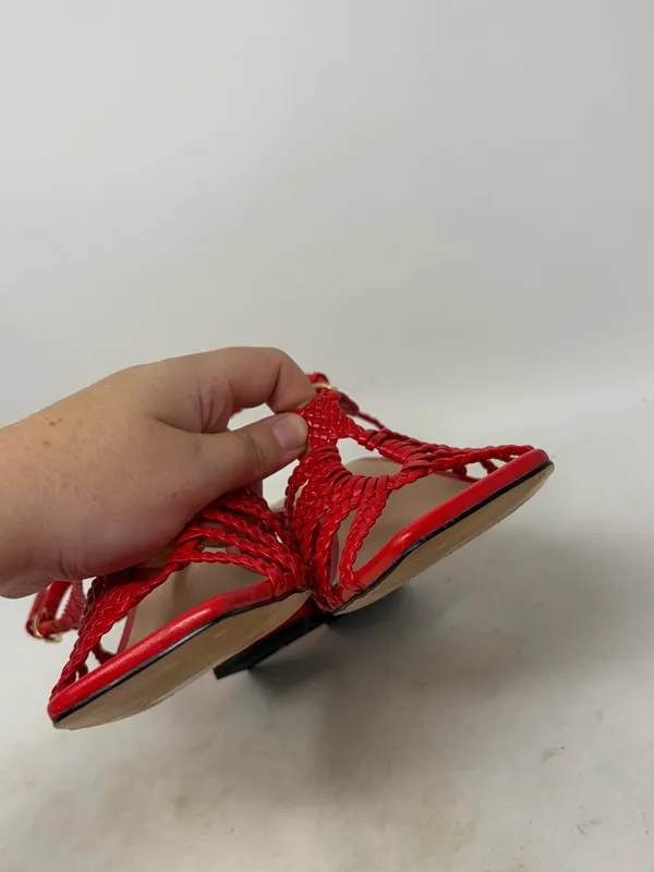 J. Crew Leather Layne Braided Sandals Size 8.5 - Image 8