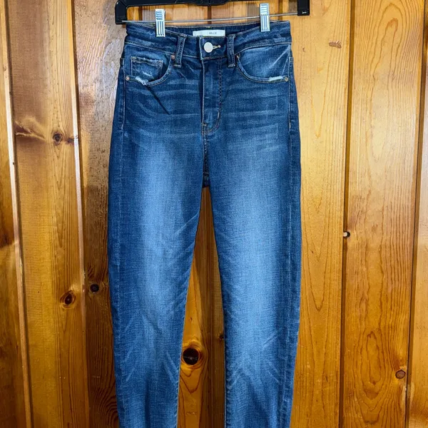 BKE Dark Blue Ankle Jeans Billie slim fit high rise jeans size 24 ankle skinny - Image 2