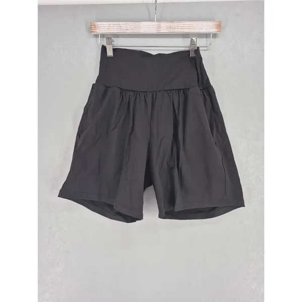Halara Womens Athletic Shorts Black Crossover Waistband Softlyzero Airy M - Image 2