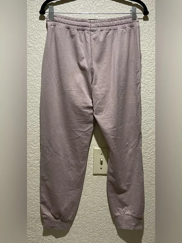 Vuori Performance Jogger Cozy Drawstring Pants Heather Dusty Pink Size XS - Image 4