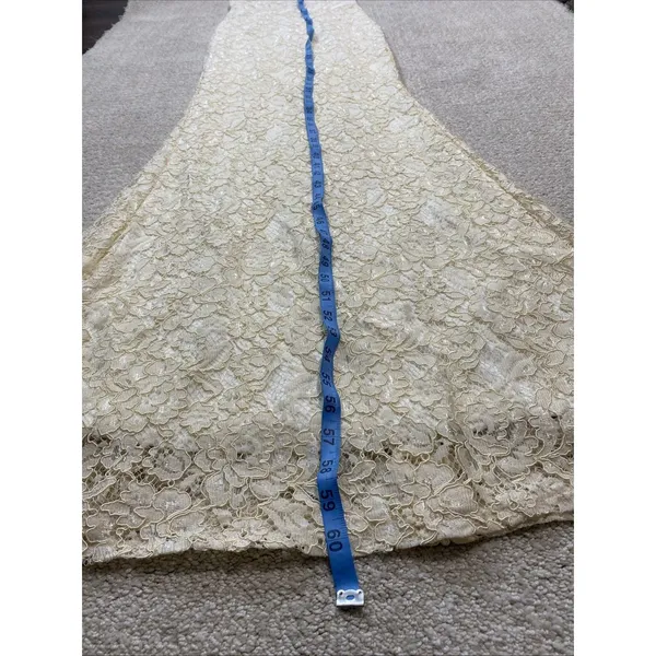 Lulus Zenith Cream Lace Maxi Dress NWT Size XS Halter Full Length Bridal Gown - Image 13