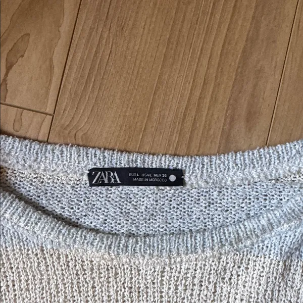 Zara Cream Knit Sweater - Image 2
