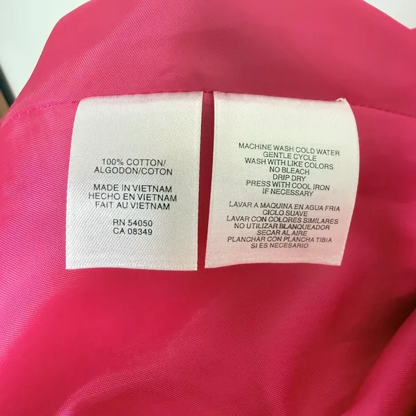 Jones Studio Pink Polka Dot Sleeveless Faux Wrap‎ Dress Size 4 - Image 8