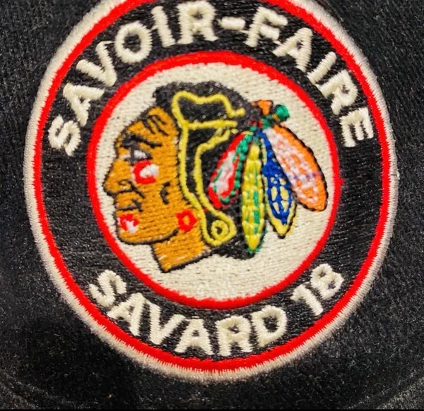 Retro Denis Savard 18 Chicago Blackhawks NHL Hockey Hat Cap Hall of Fame - Image 2