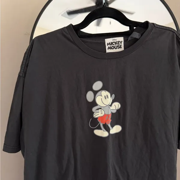 Disney Mickey Mouse Charcoal Tee - Image 2
