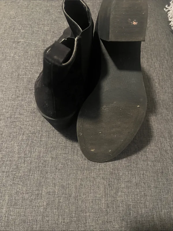 H&M Black Suede Chelsea Ankle Boots - Image 5