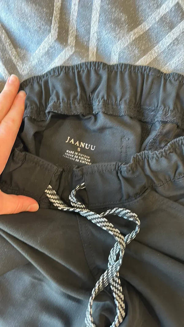 Jaanuu Scrub Pants Jogger Black - Image 3